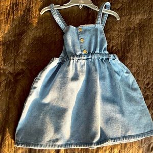 Zara Denim overall dress. Size 3-4